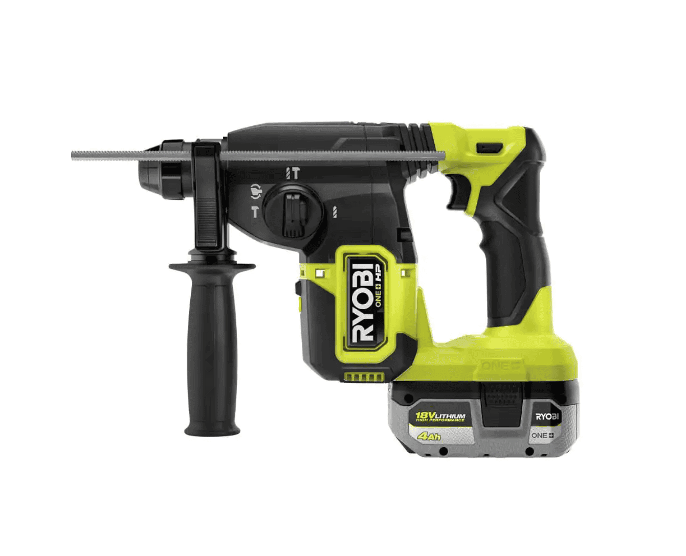 RYOBI P223K1 ONE+ HP 18V Brushless Cordless 1 in. SDS Plus Rotary Hammer Kit with (1) 4.0 Ah Battery and Charger