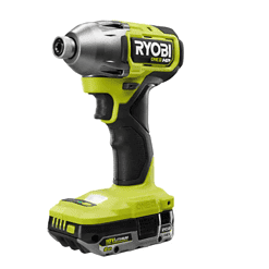 RYOBI PBLID02K ONE+ HP 18V Brushless Cordless 1/4 in. 4-Mode Impact Driver Kit w/(2) 2.0 Ah HIGH PERFORMANCE Battery, Charger, Bag