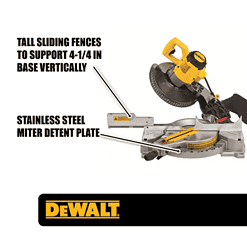 DEWALT DWS713 15 Amp Corded 10 in. Compound Single Bevel Miter Saw