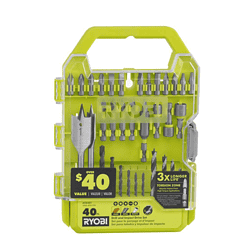 RYOBI PBLDD01K-A98401 ONE+ HP 18V Brushless Cordless 1/2 in. Drill/Driver Kit w/(2) Batteries, Charger, Bag, & Drill/Drive Kit (40-Piece)