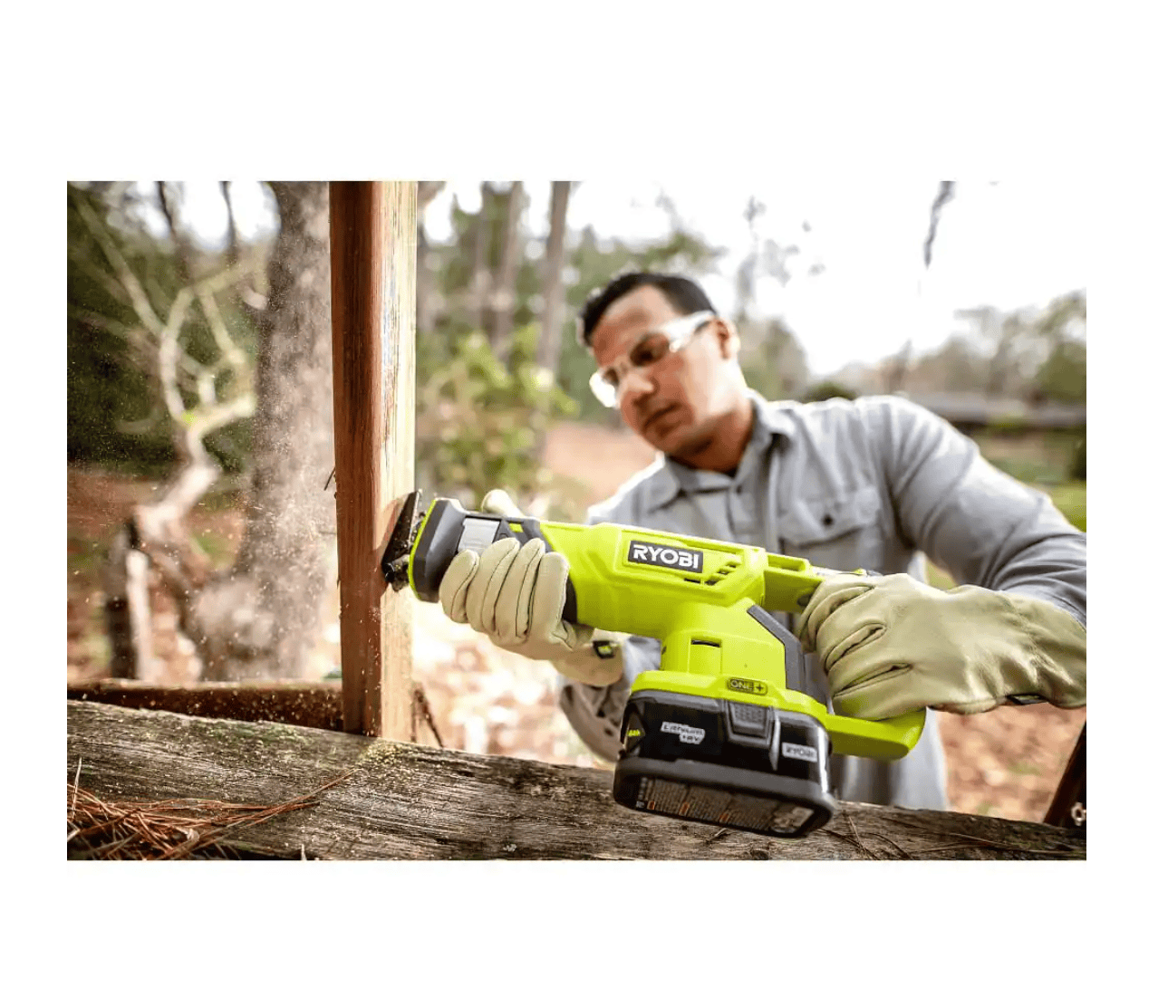 RYOBI P519-PSK005 ONE+ 18V Cordless Reciprocating Saw with 2.0 Ah Battery and Charger