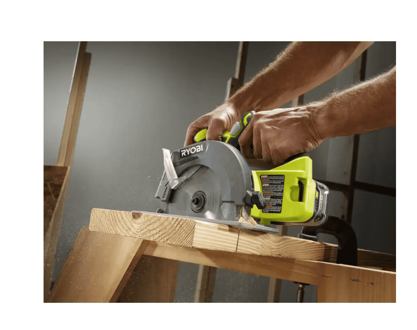 RYOBI P507-PSK005 ONE+ 18V Cordless 6-1/2 in. Circular Saw with 2.0 Ah Battery and Charger