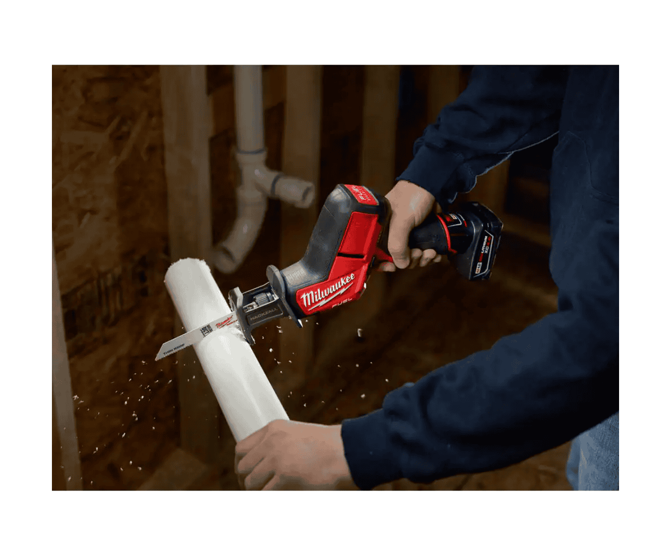 Milwaukee 2520-21XC-2426-20 M12 FUEL 12-Volt Lithium-Ion Brushless Cordless HACKZALL Reciprocating Saw Kit W/ M12 Multi-Tool