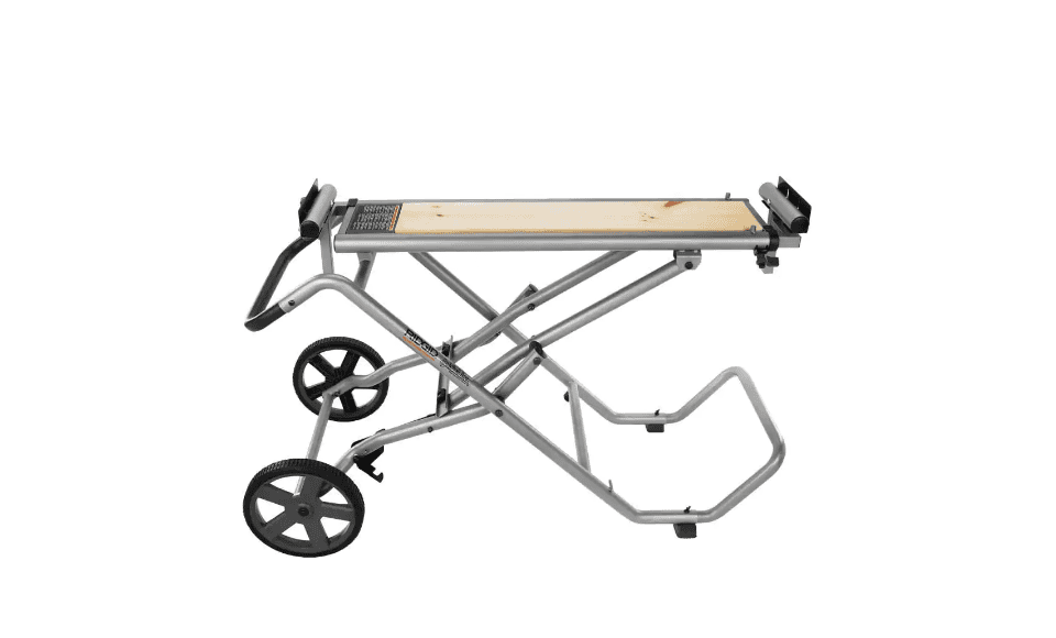 RIDGID AC9946 Universal Mobile Miter Saw Stand with Mounting Braces