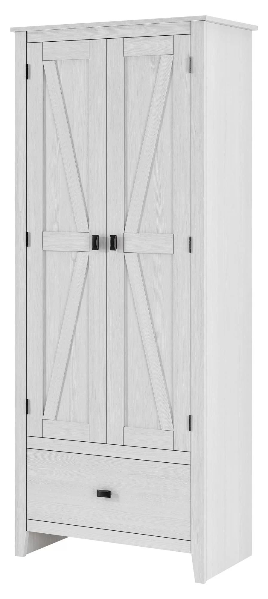 Ameriwood Home Winthrop 29.7-in x 71.9-in H Wood Composite Ivory Pine Freestanding or Wall-mount Utility Storage Cabinet - Image 3