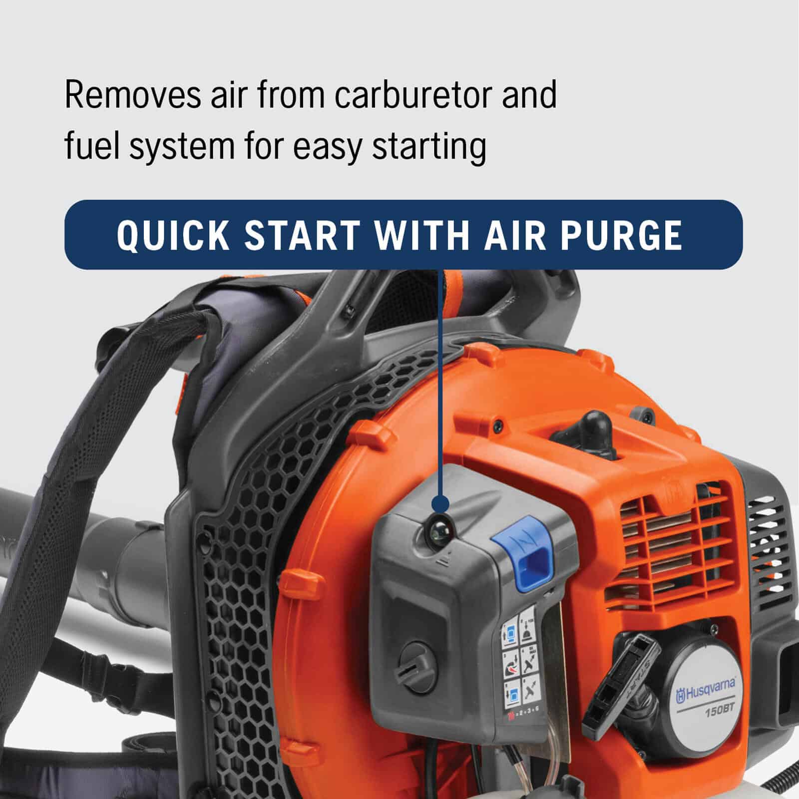 Husqvarna 150BT 51-cc 2-cycle 270-MPH 765-CFM Gas Backpack Leaf Blower - Image 5