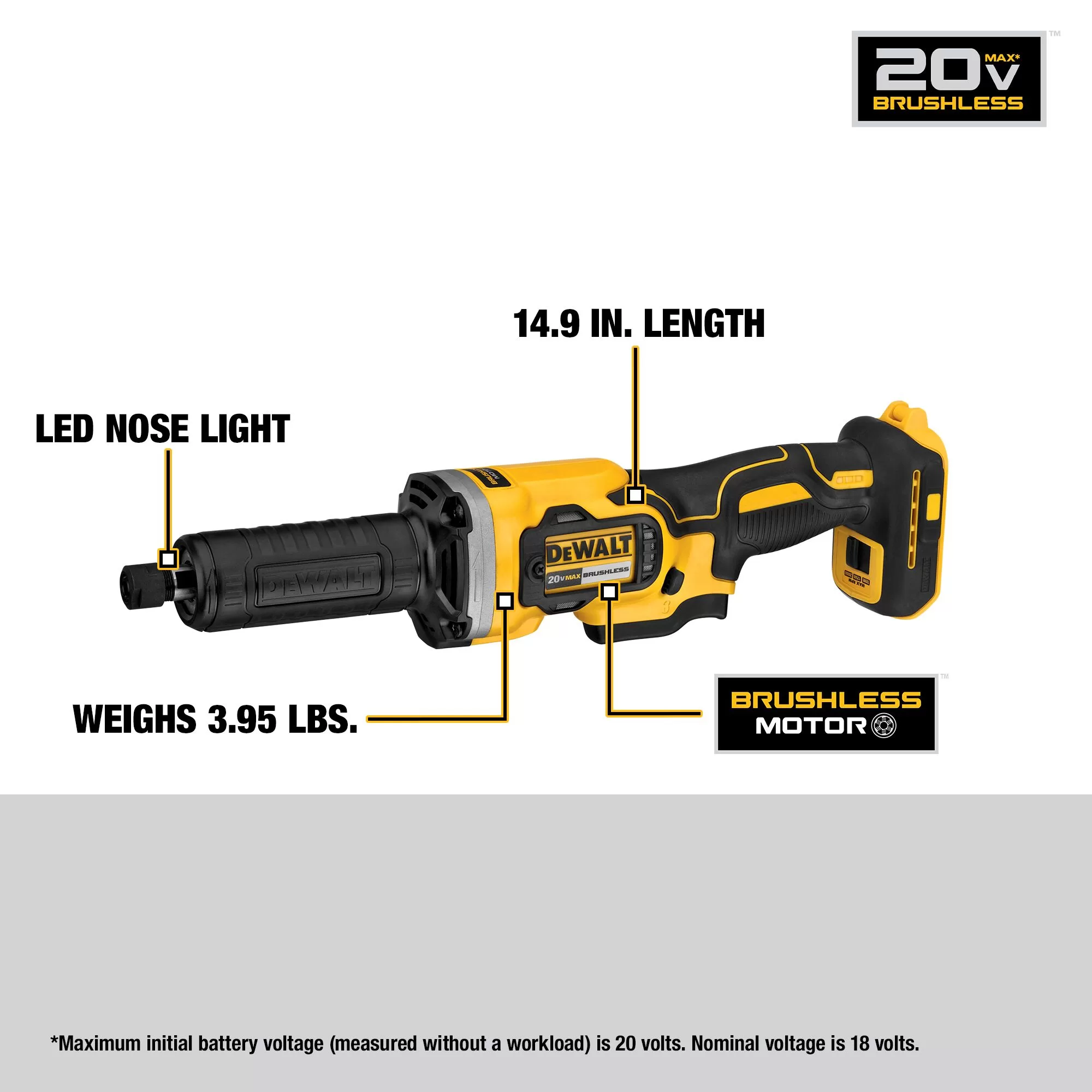 DEWALT DCG426B 20V MAX Die Grinder (Tool Only) - Image 2