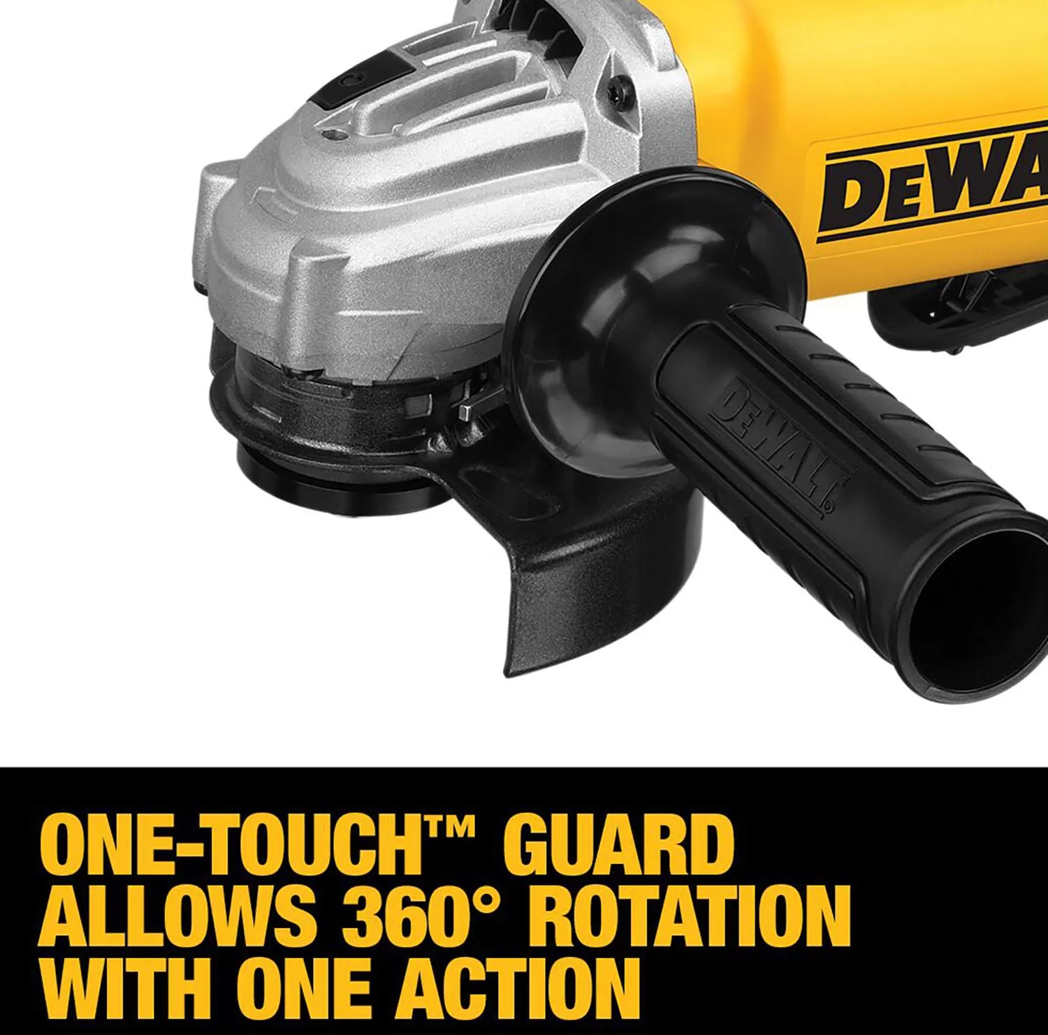 DEWALT 4.5-in 11 Amps-Amp Paddle Switch Corded Angle Grinder - Image 8