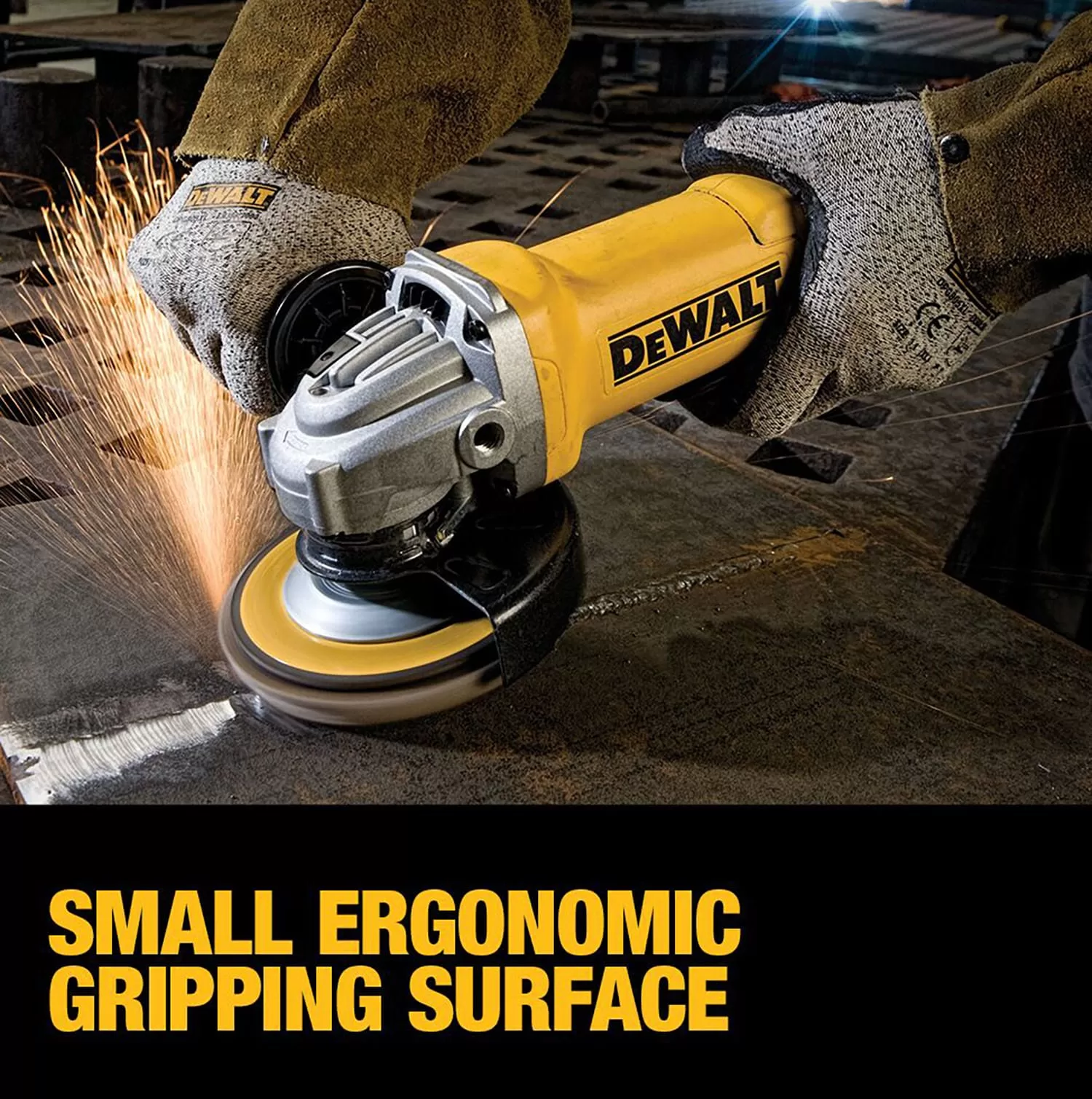 DEWALT 4.5-in 11 Amps-Amp Paddle Switch Corded Angle Grinder - Image 9