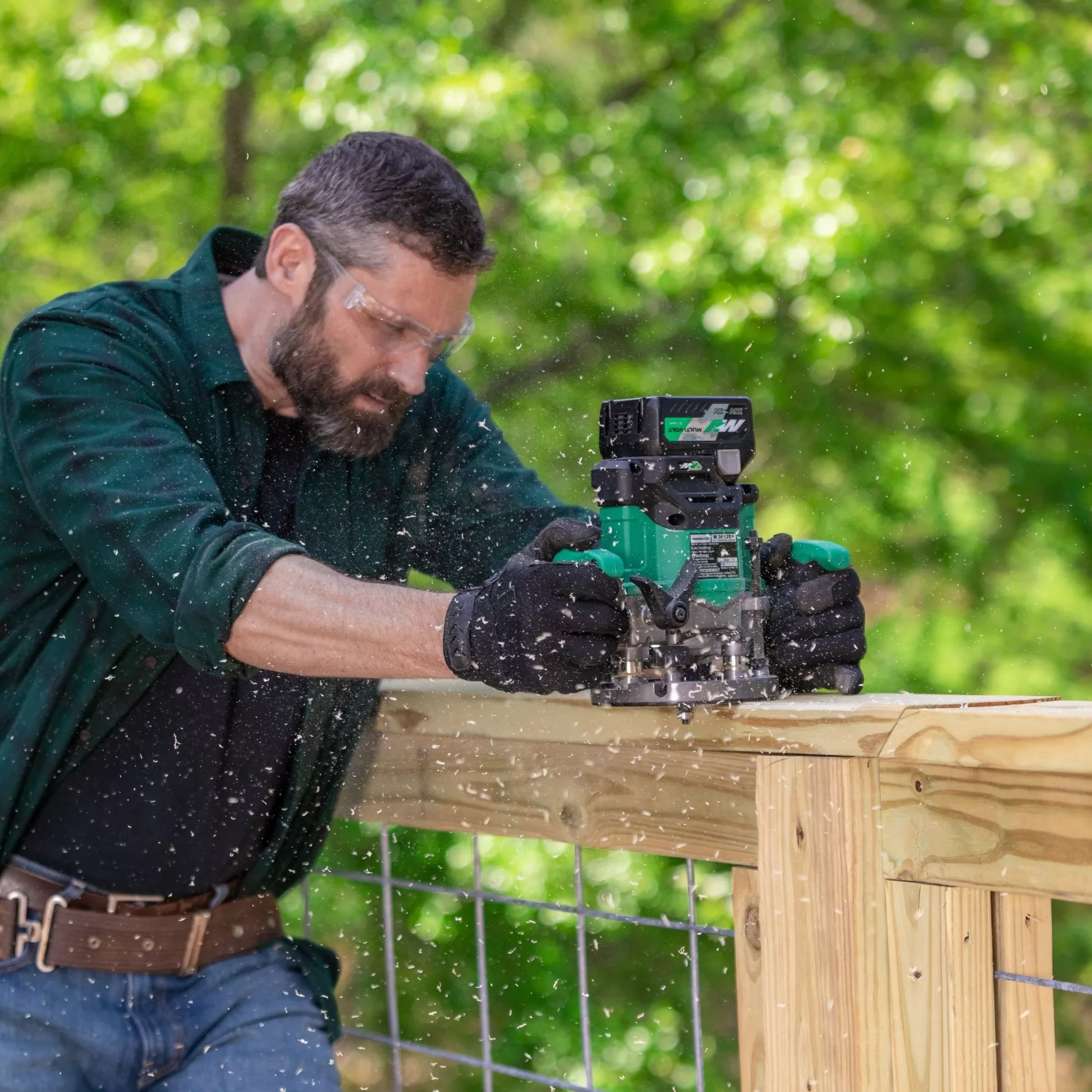 Metabo HPT MultiVolt 1/4-in and 1/2-in 2-HP Variable Speed Brushless Plunge Cordless Router Soft Case (Battery & Charger Included) - Image 4