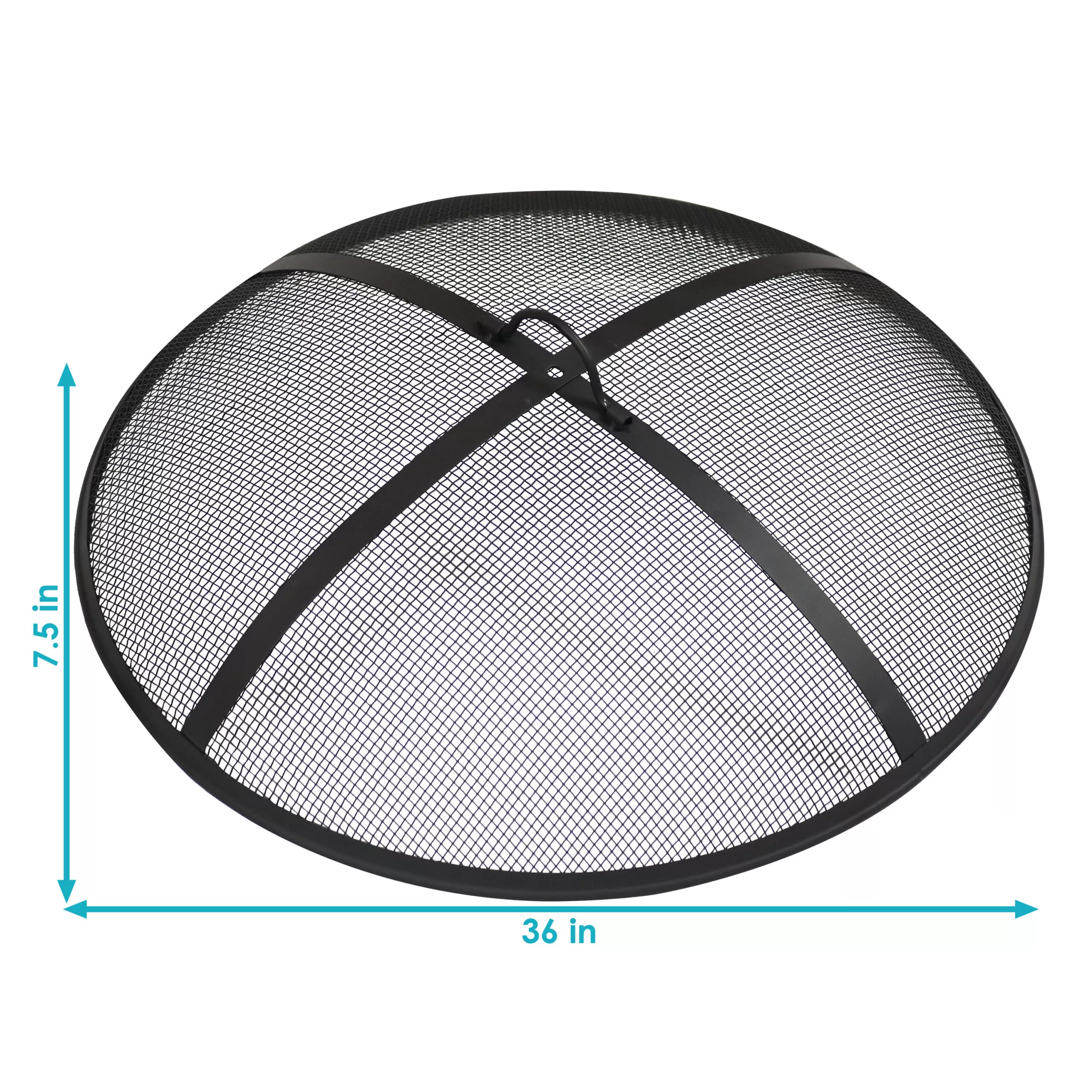 Sunnydaze Decor 9-lbs Black Steel Fire Pit Spark Screen - Image 6