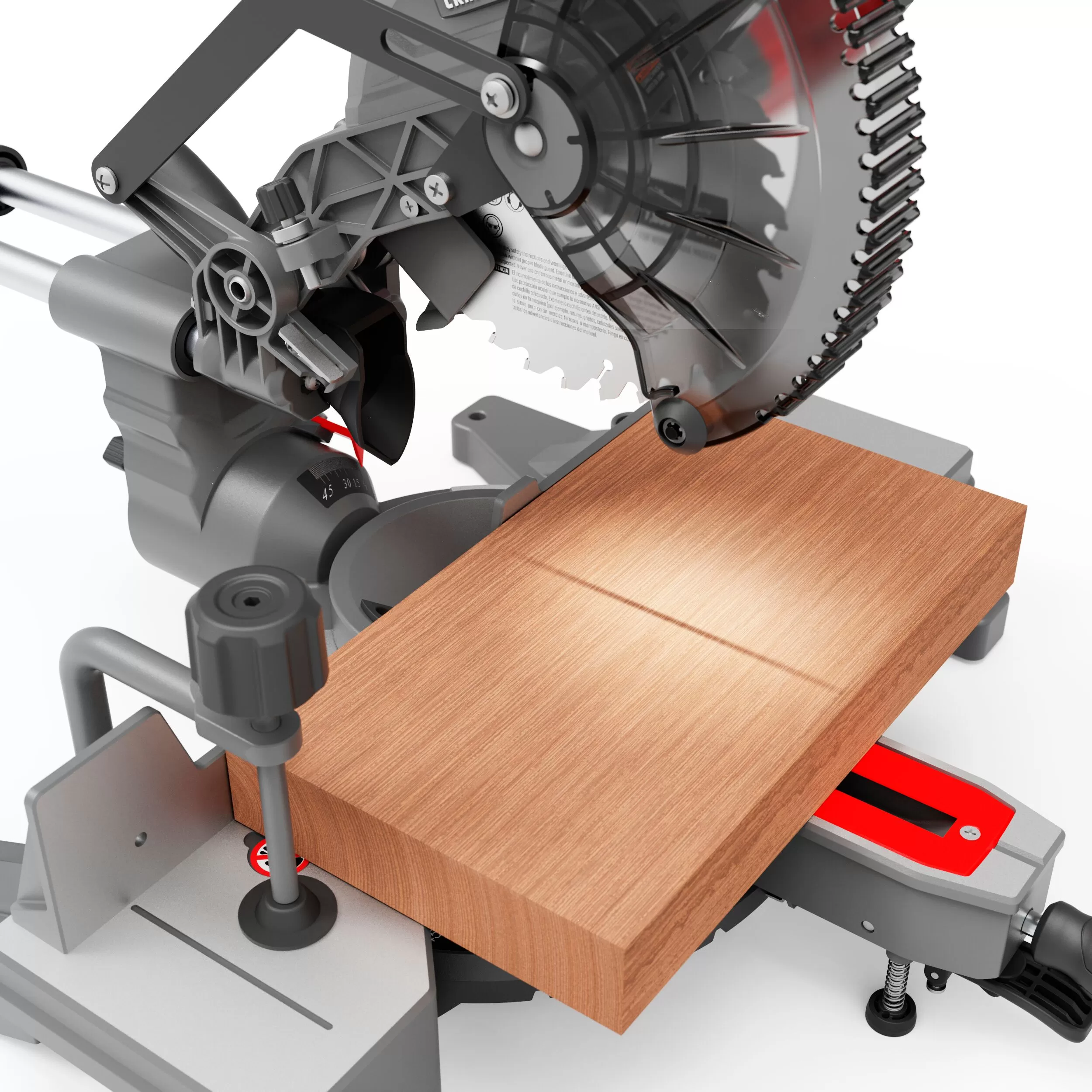 CRAFTSMAN 7-1/4-in 9-Amp Single Bevel Sliding Compound Miter Saw (Corded) - Image 8
