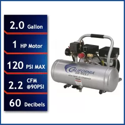 Alternative view of California Air Tools 2-Gallons Single Stage Corded Electric Horizontal Air Compressor