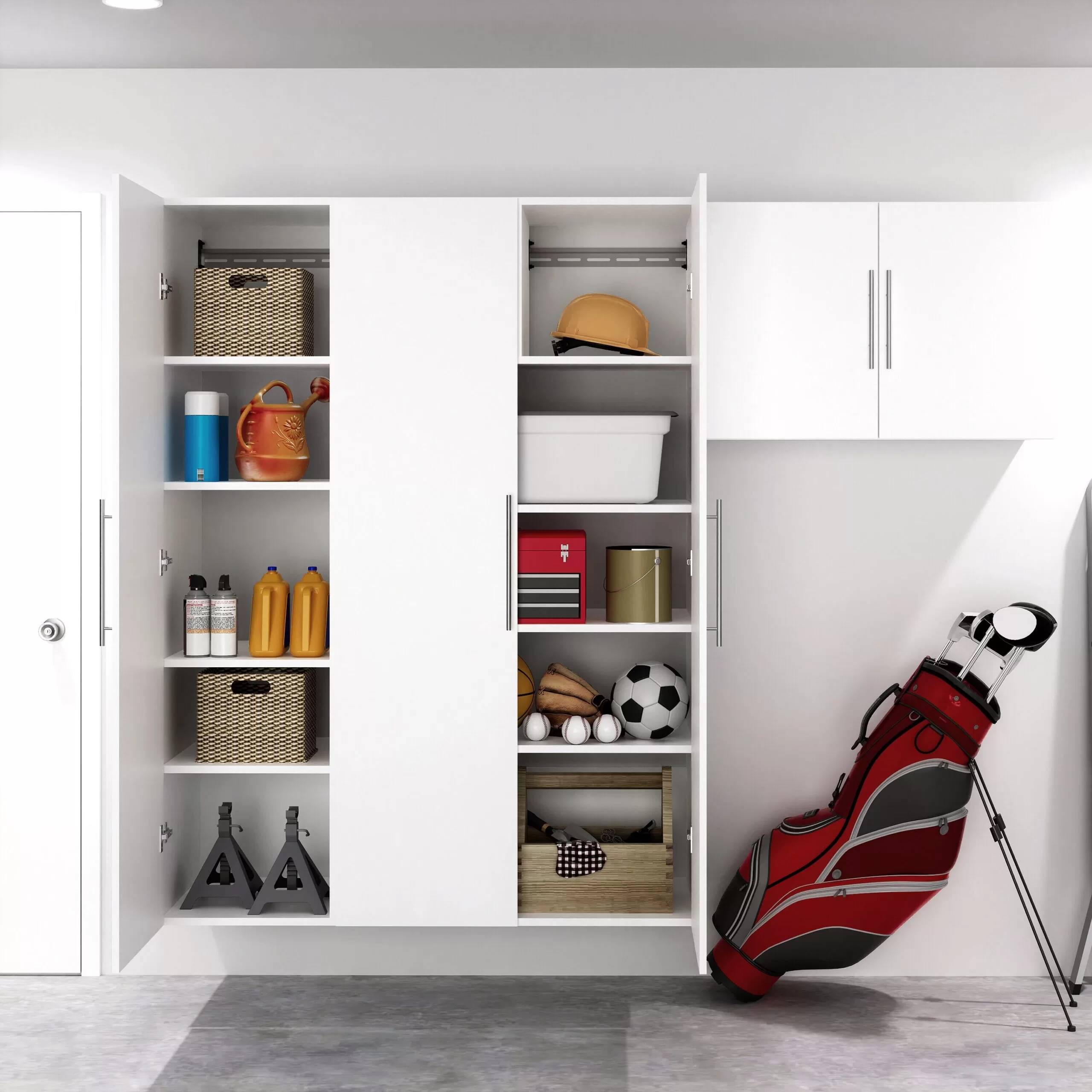 Prepac HangUps 36-in W x 72-in H Wood Composite White Wall-mount Utility Storage Cabinet - Image 10