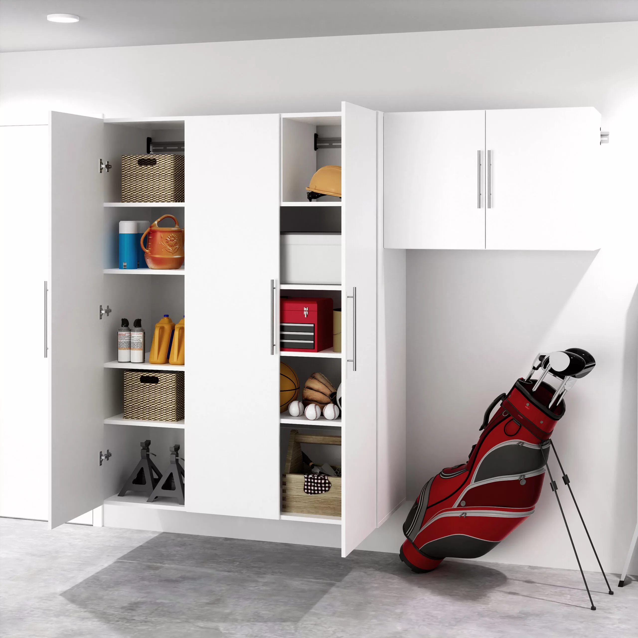 Prepac HangUps 36-in W x 72-in H Wood Composite White Wall-mount Utility Storage Cabinet - Image 13