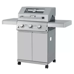 Alternative view of Monument Clearview Stainless Steel 3-Burner Liquid Propane Gas Grill