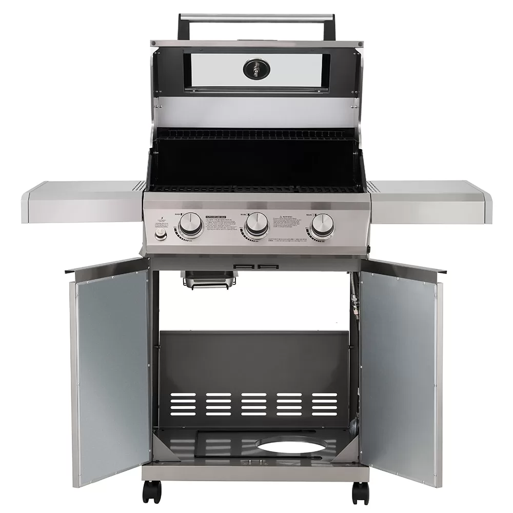 Monument Clearview Stainless Steel 3-Burner Liquid Propane Gas Grill - Image 6