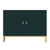 Clihome 2-Door Storage Cabinets 39.75-in W x 26.25-in H Wood Composite Green Freestanding Utility Storage Cabinet