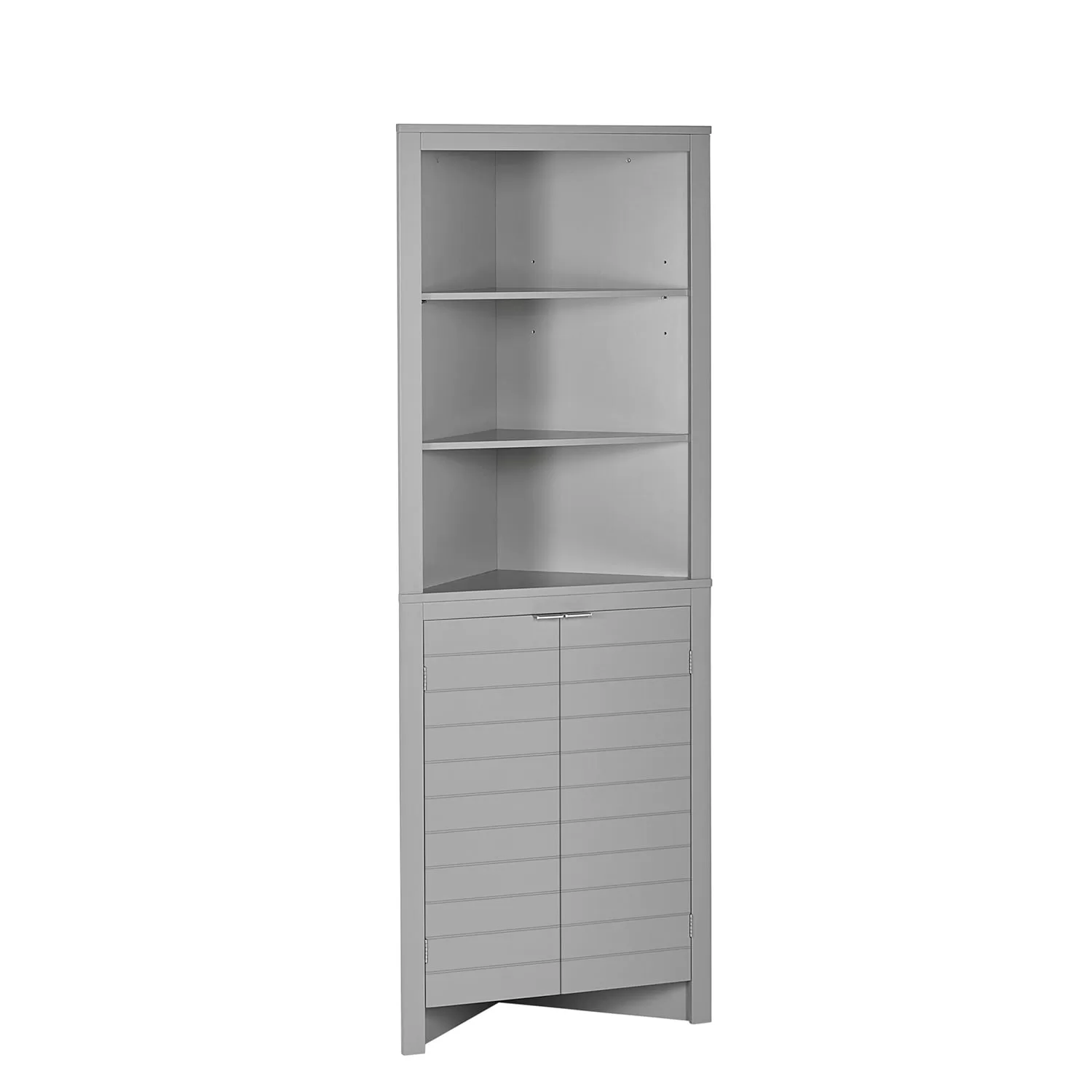 RiverRidge Madison Tall Corner Cabinet, Gray - Image 2