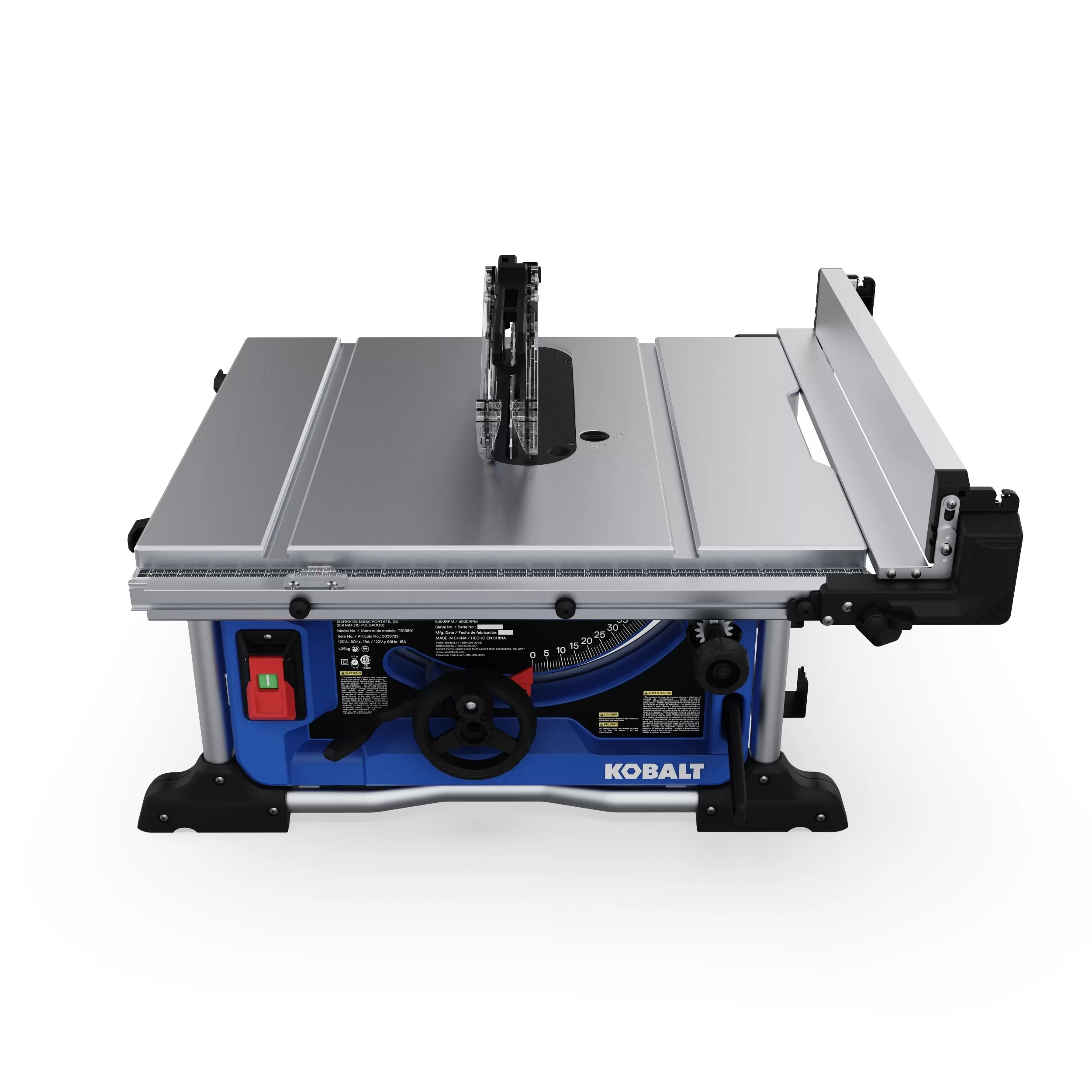 Kobalt 10-in Carbide-tipped Blade 15-Amp Portable Benchtop Table Saw - Image 2