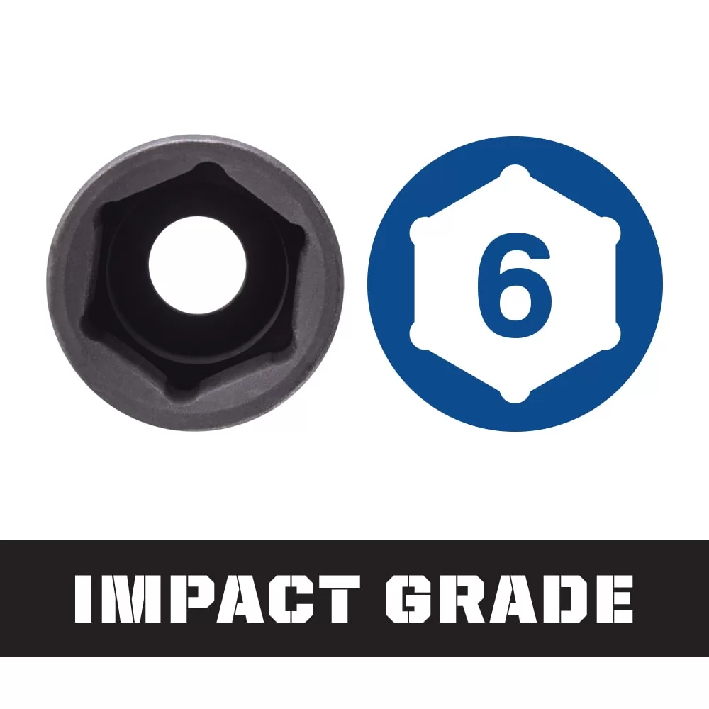 Kobalt 139-Piece Standard (SAE) and Metric 1/2-in;3/8-in Drive Set 6-point Impact Socket Set - Image 6