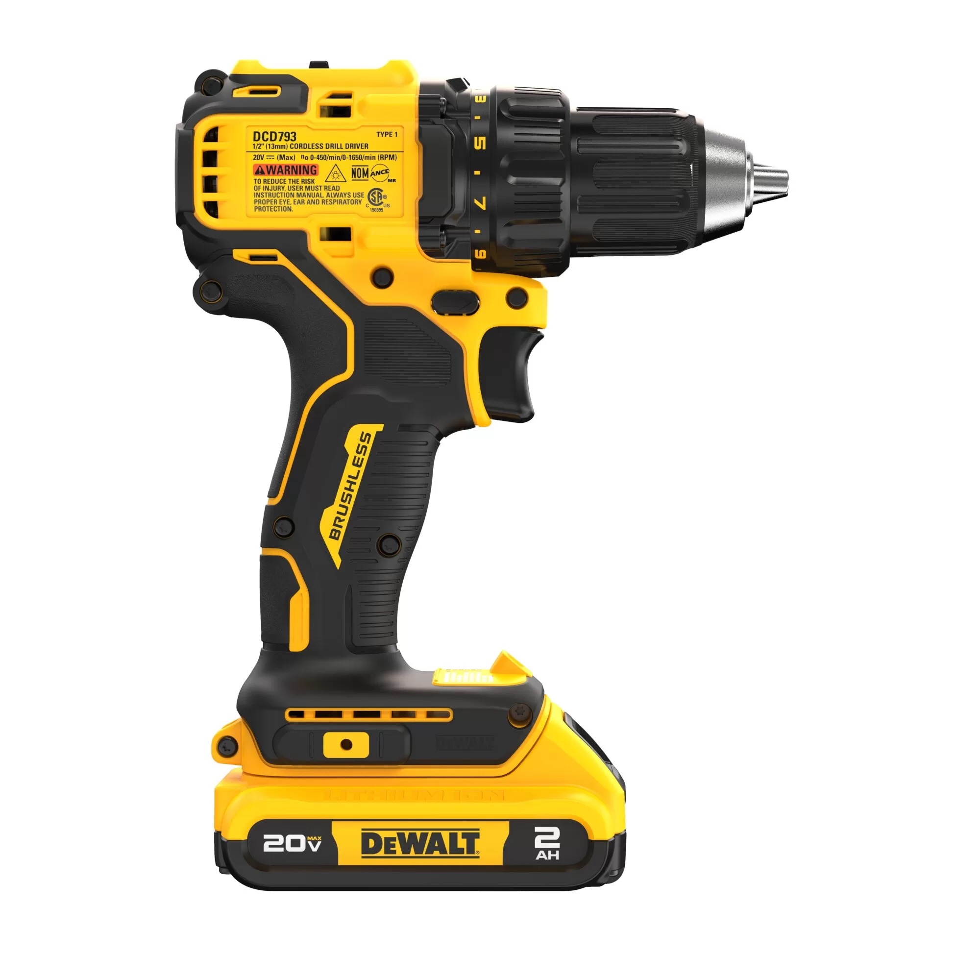 DEWALT DEWALT 20V BRUSHLESS Compact Drill/Driver Kit - Image 9