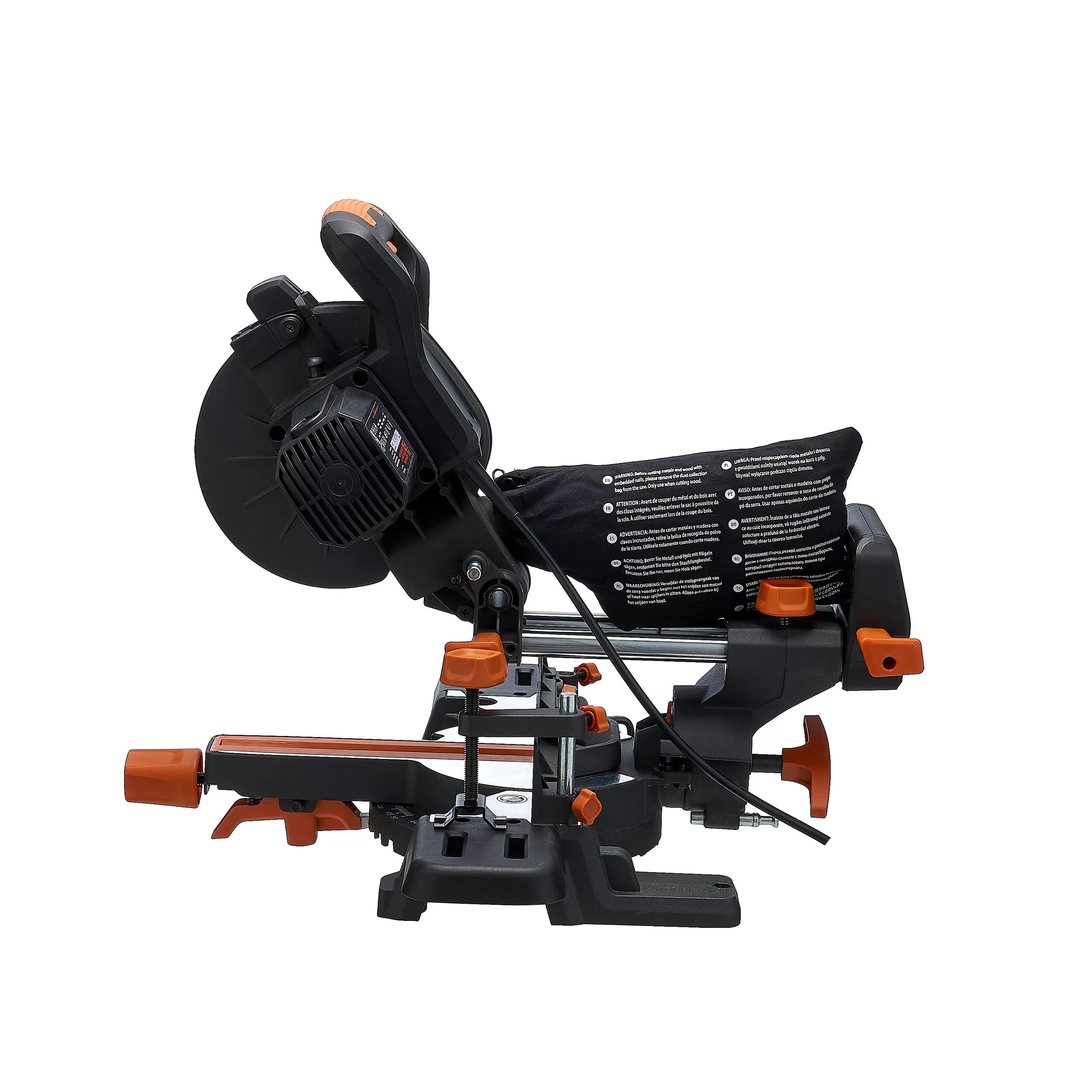 Evolution R185SMS+ 7-1/4-in 10-Amp Single Bevel Sliding Compound Corded Miter Saw with Laser Guide (Corded) - Image 12