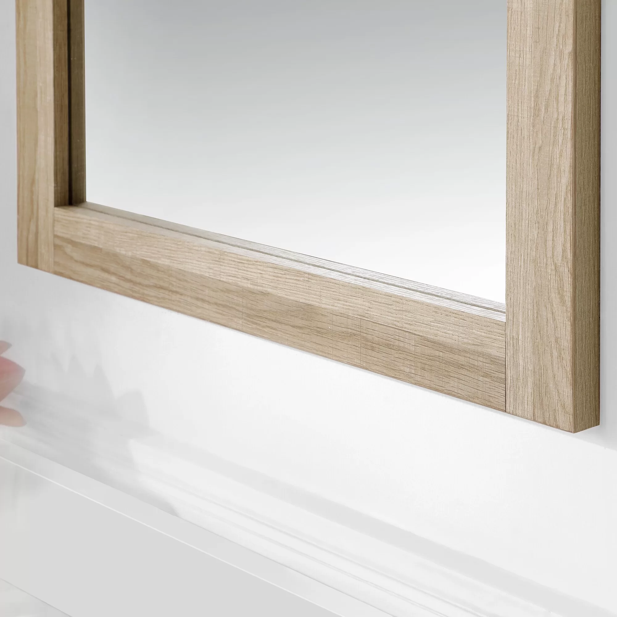 Style Selections Dolton 24-in Natural Oak Undermount Single Sink Bathroom Vanity with White Engineered Stone Top (Mirror Included) - Image 22