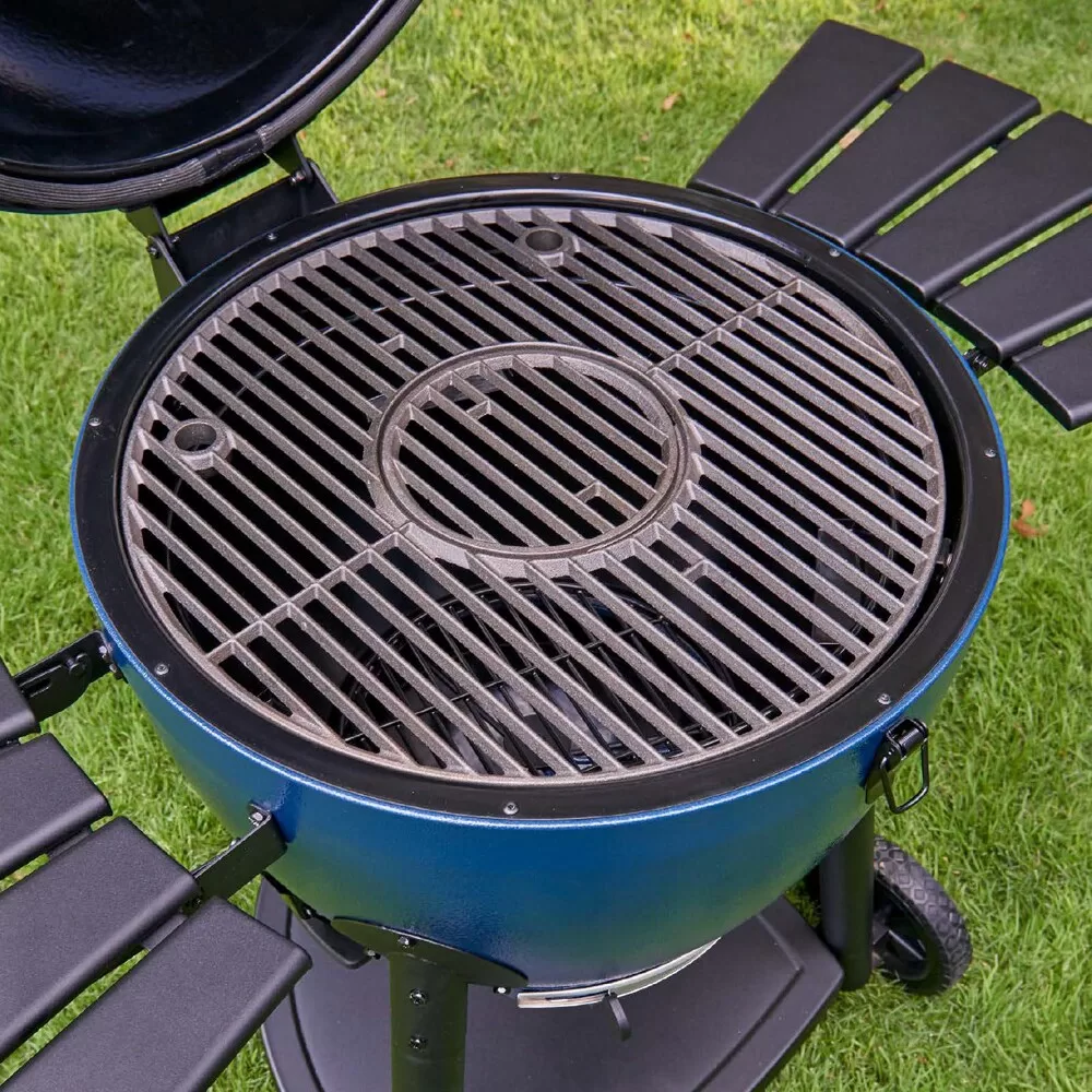 Char-Griller AKORN Kamado Grill, Blue Kamado Charcoal Grill - Image 5