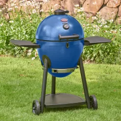 Alternative view of Char-Griller AKORN Kamado Grill, Blue Kamado Charcoal Grill