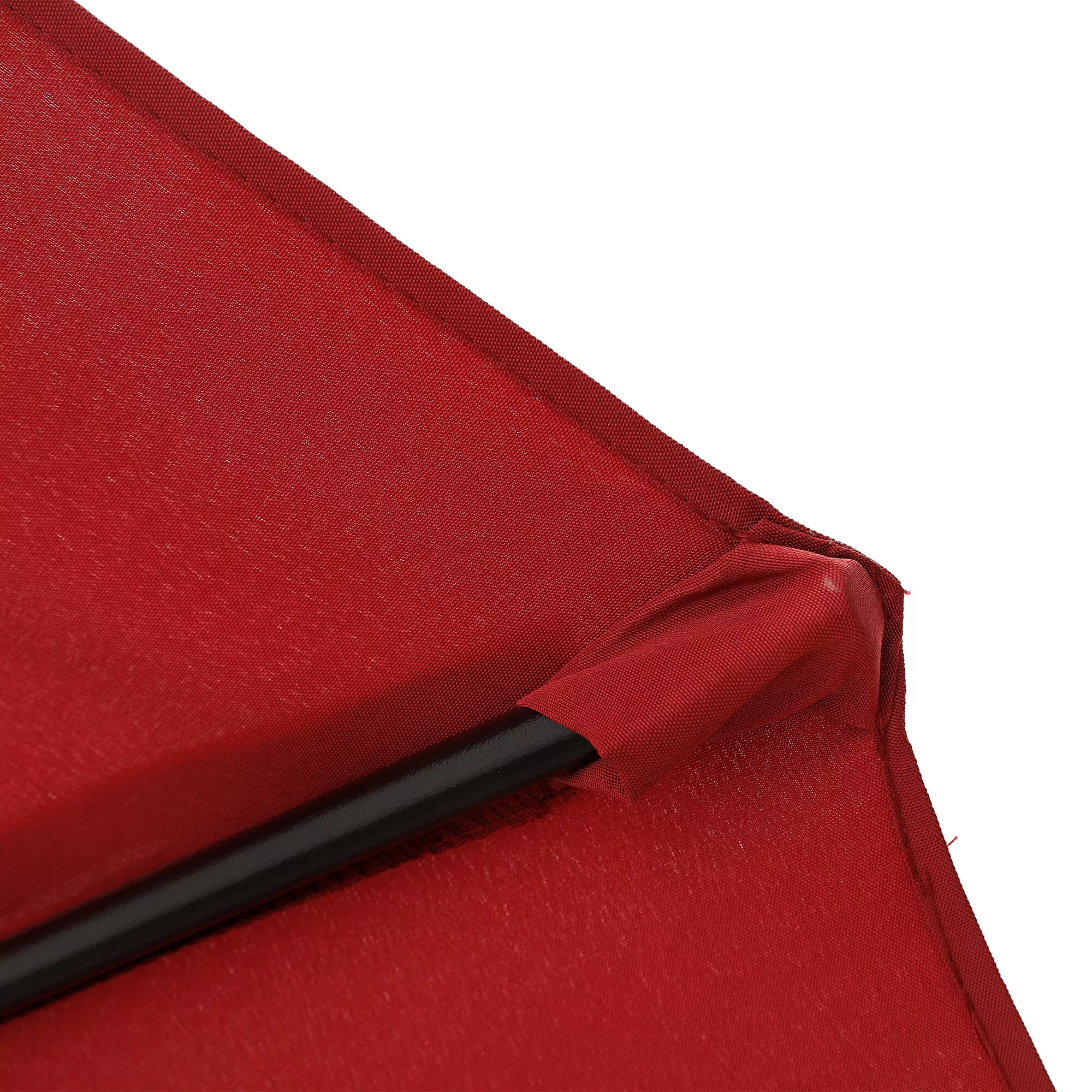 Clihome 15-ft Burgundy No-tilt Market Patio Umbrella with Base - Image 12