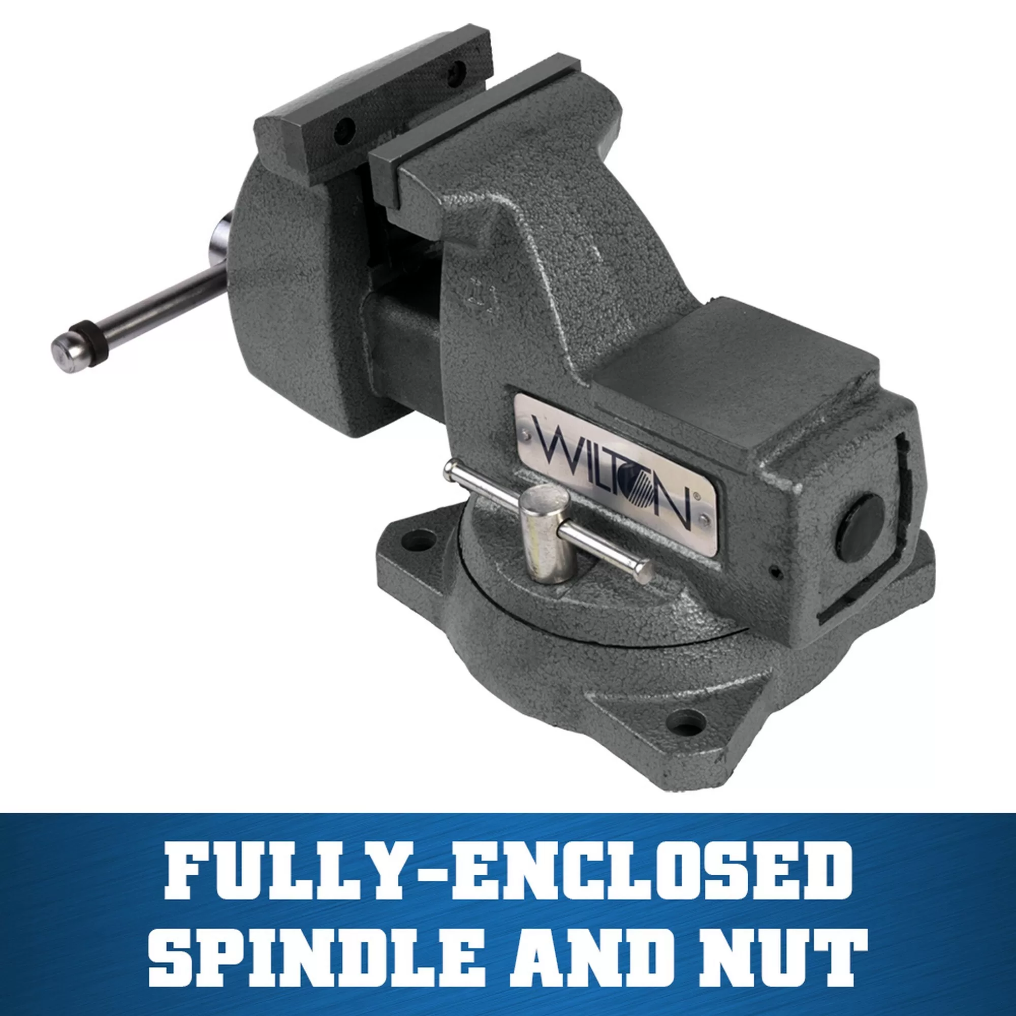 Wilton 740 Series Mechanics Vises- Swivel Base, 4 In. Jaw Width, 4-1/2 In. Jaw Opening, 3-7/8 In. Throat Depth - Image 14