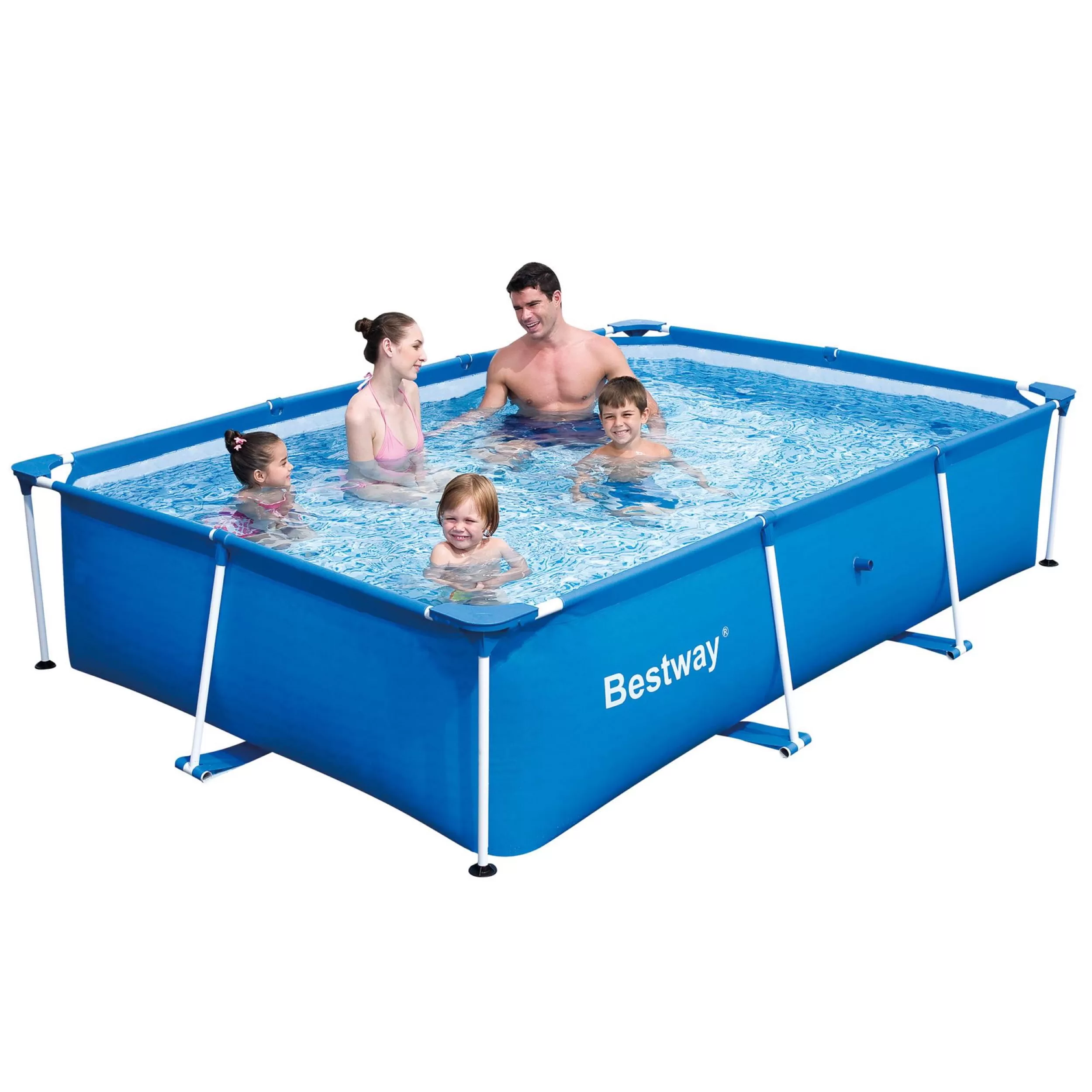 Bestway 9.8' x 6.7' x 26" Deluxe Splash Kids Ground Swimming Pool (Pool Only)