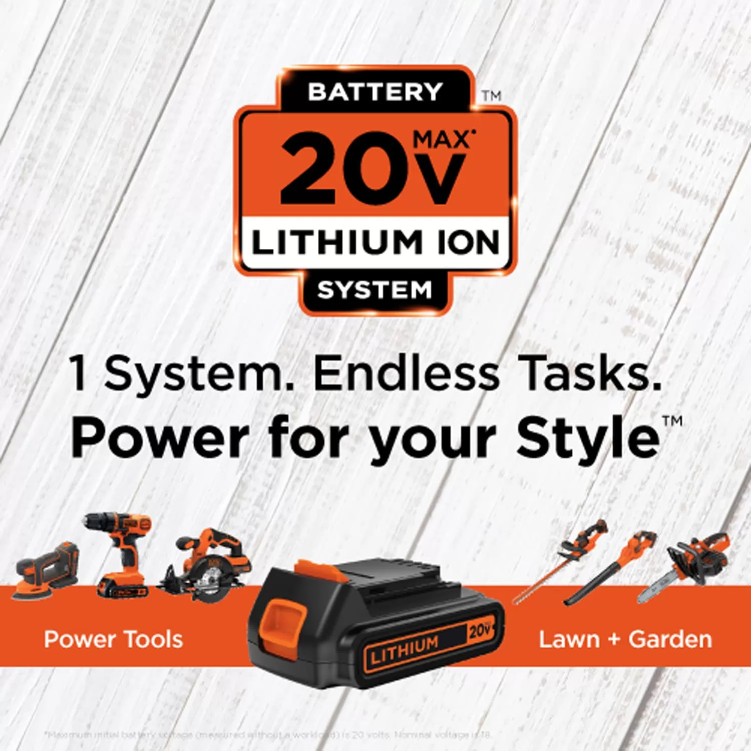 BLACK+DECKER 4-Tool 20-volt Power Tool Combo Kit Case (2 Li-ion Batteries Included and Charger Included) - Image 5