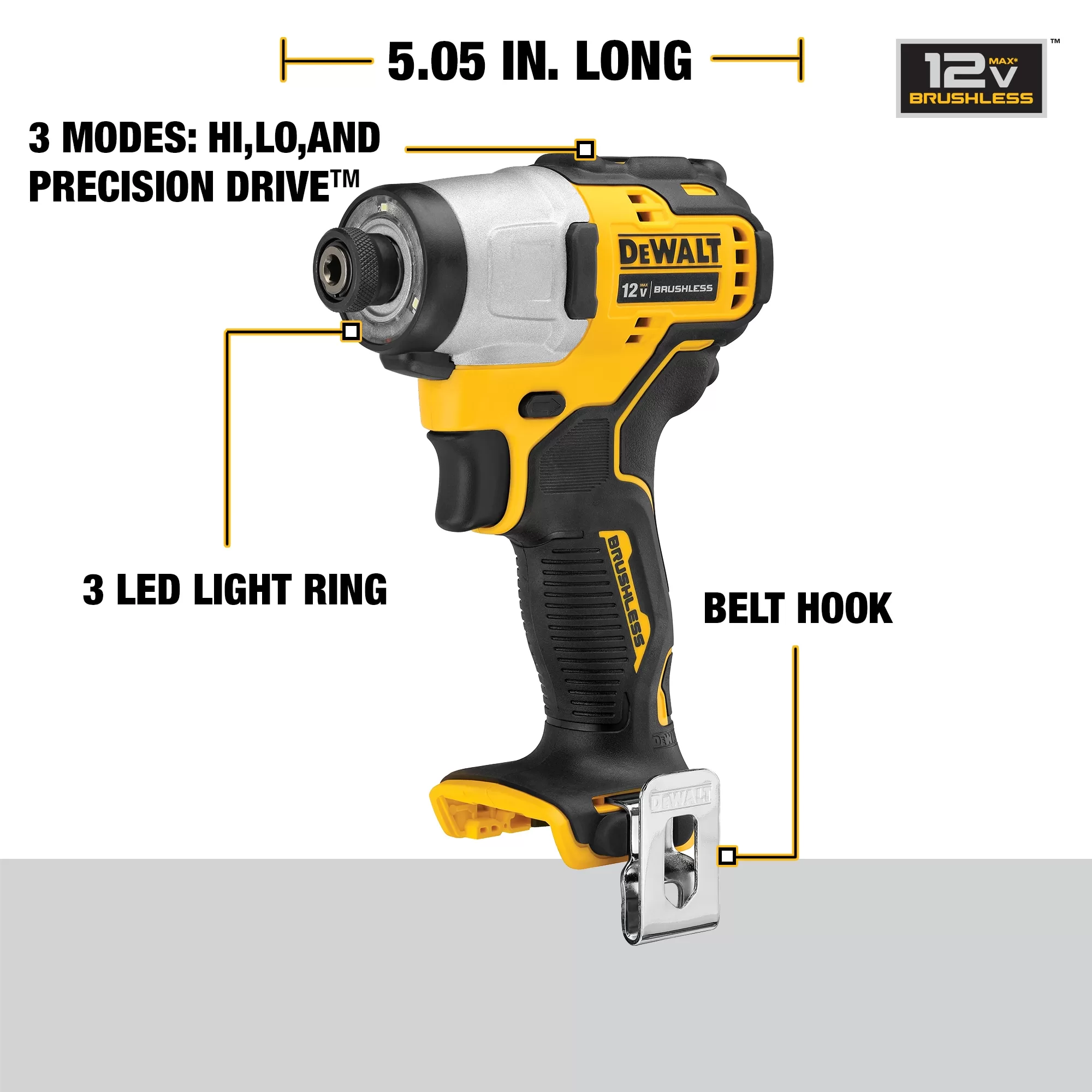DEWALT XTREME 2-Tool 12V MAX XR Brushless DrilI/Impact Driver with Bag (2-Batteries and Charger Included) - Image 3