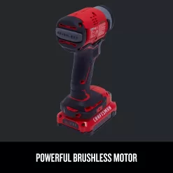 Alternative view of CRAFTSMAN CMCF810C2 V20 20-volt Max Variable Speed Brushless Cordless Impact Driver (2-Batteries Included)