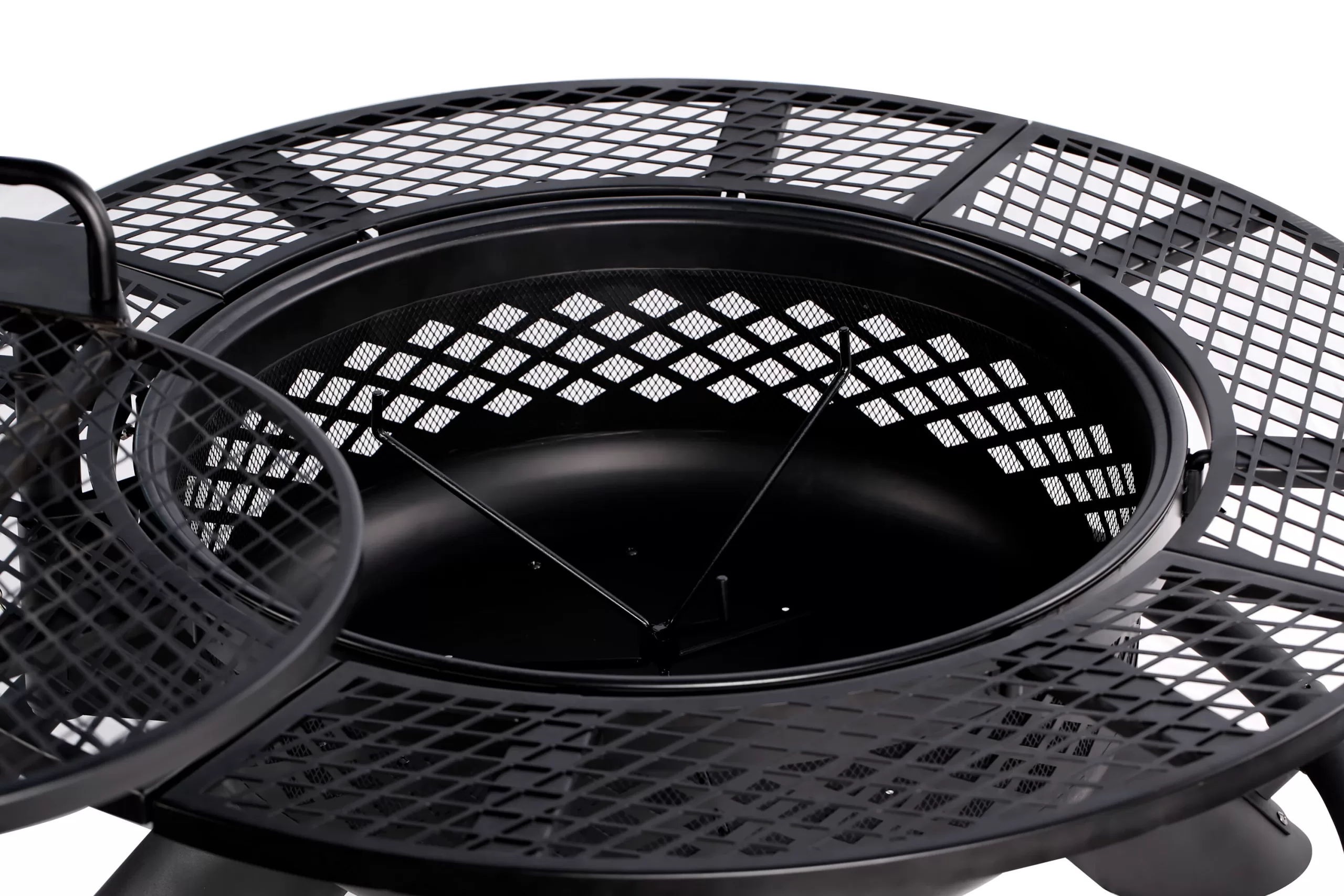 MASTER FORGE 47.24-in W Black Steel Wood-Burning Fire Pit - Image 10