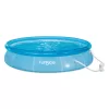 Funsicle 12ft x 30in Round Sea-Thru QuickSet Above Ground Pool with Cartridge Filter Pump, Age 6 & up