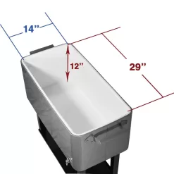 Zimtown Iron Spray Plastic with Tray Cooler with Shelf
