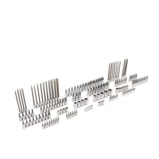 Kobalt 153-Piece 1/2-in; 3/8-in; 1/4-in Drive Set Hex;Torx;Tr Torx; Phillips;Slotted;Square Bit Standard (Sae) and Metric Driver Socket Set