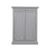 Water Creation Derby 24-in W x 33-in H x 8-in D Grey Bathroom Wall Cabinet
