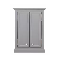 Water Creation Derby 24-in W x 33-in H x 8-in D Grey Bathroom Wall Cabinet