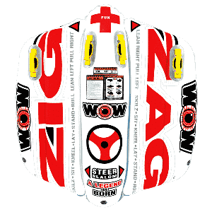 WOW World of Watersports Zig Zag 2-Rider Towable Tube