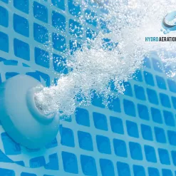 Intex 26701EH 10ft x 30in Prism Frame Above Ground Circle Swimming Pool & Filter Pump, Gray