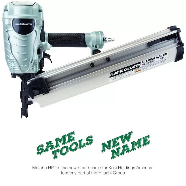 Metabo HPT NR90AES1M 21-Degree Pneumatic Framing Nail Gun (Nailer) - Image 9