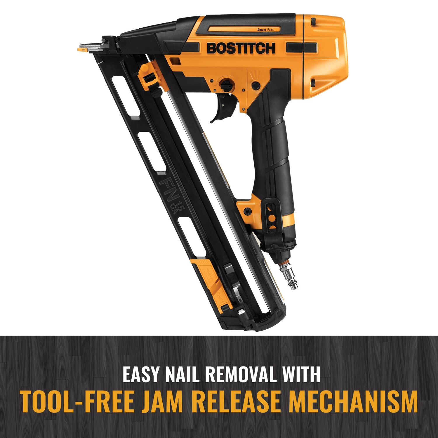 Bostitch Smart Point 2.5-in 15-Gauge Pneumatic Finish Nailer - Image 9