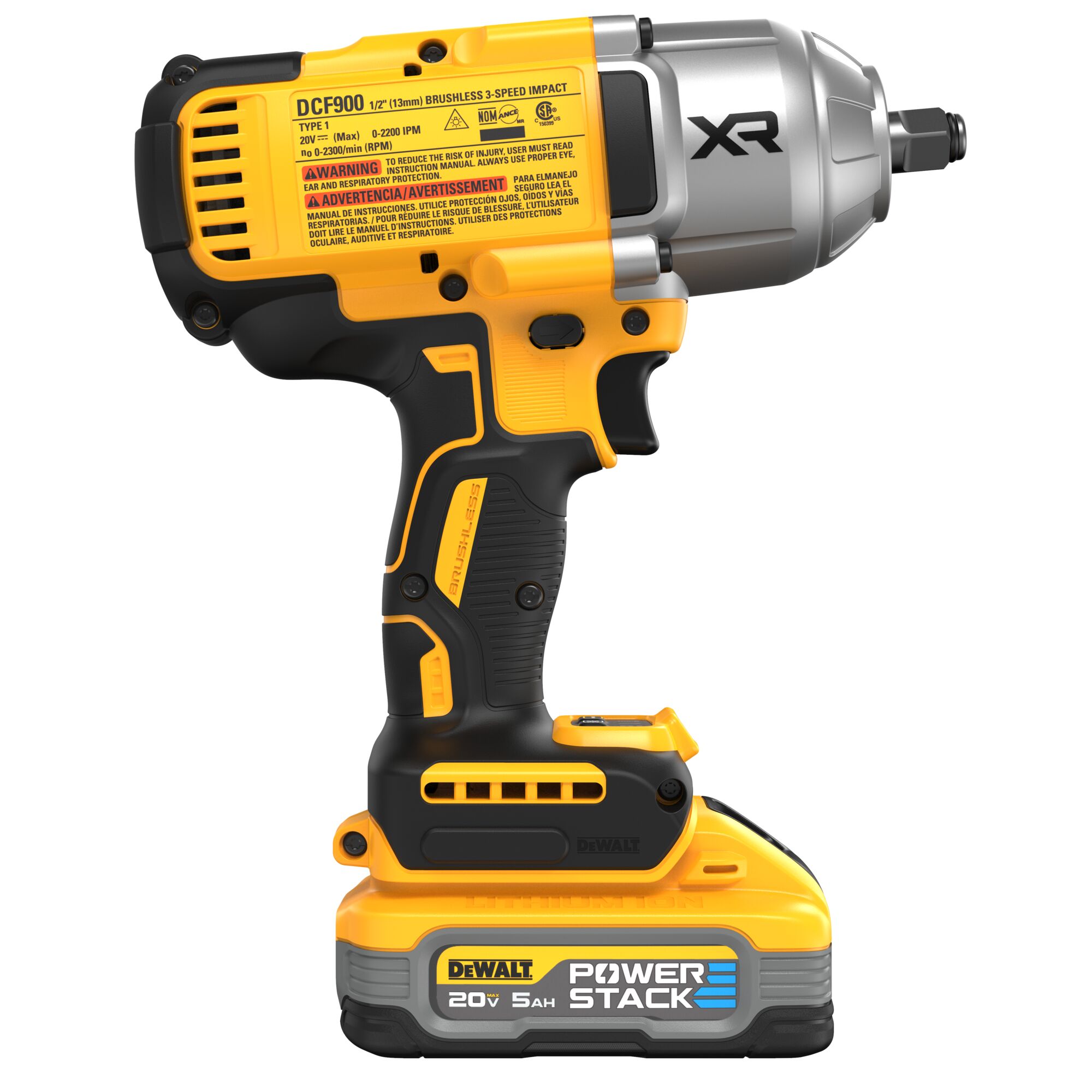 DEWALT Variable Speed Brushless 1/2-in Drive Cordless Impact Wrench (Battery Included) - Image 11