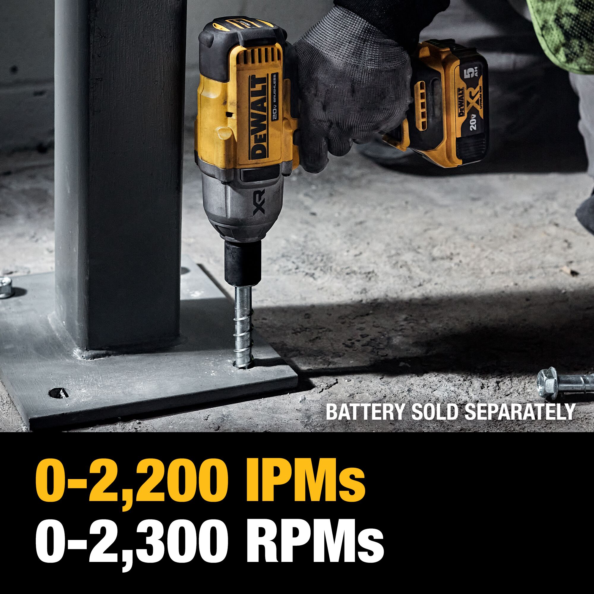 DEWALT Variable Speed Brushless 1/2-in Drive Cordless Impact Wrench (Battery Included) - Image 3