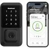 Kwikset Halo Matte Black Wi-fi Compatibility Single Cylinder Electronic Deadbolt Lighted Keypad Touchscreen