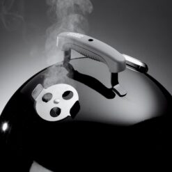 Alternative view of Weber 14-in Smokey Mountain Cooker 286-Sq in Black Porcelain-enamel Vertical Charcoal Smoker